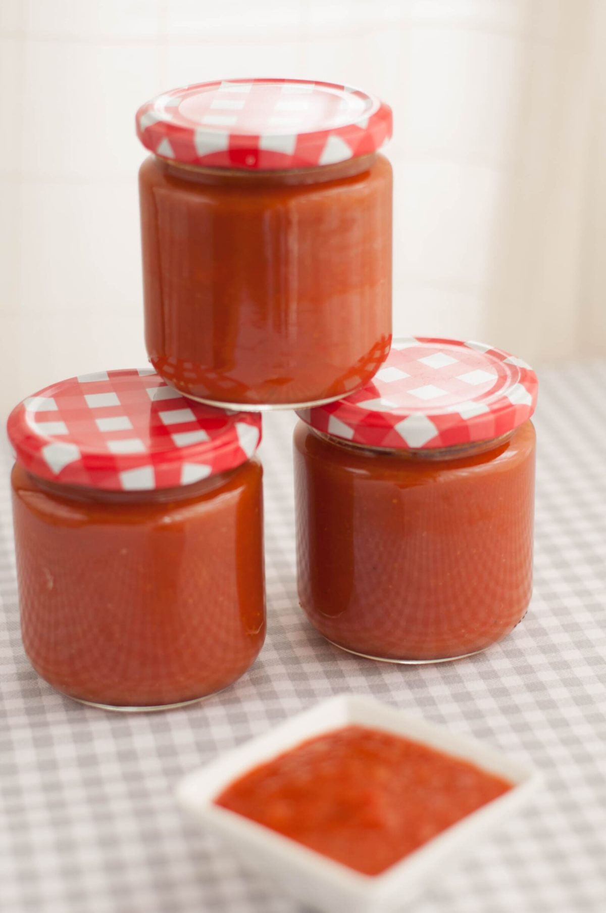 Conservas caseras de tomate frito