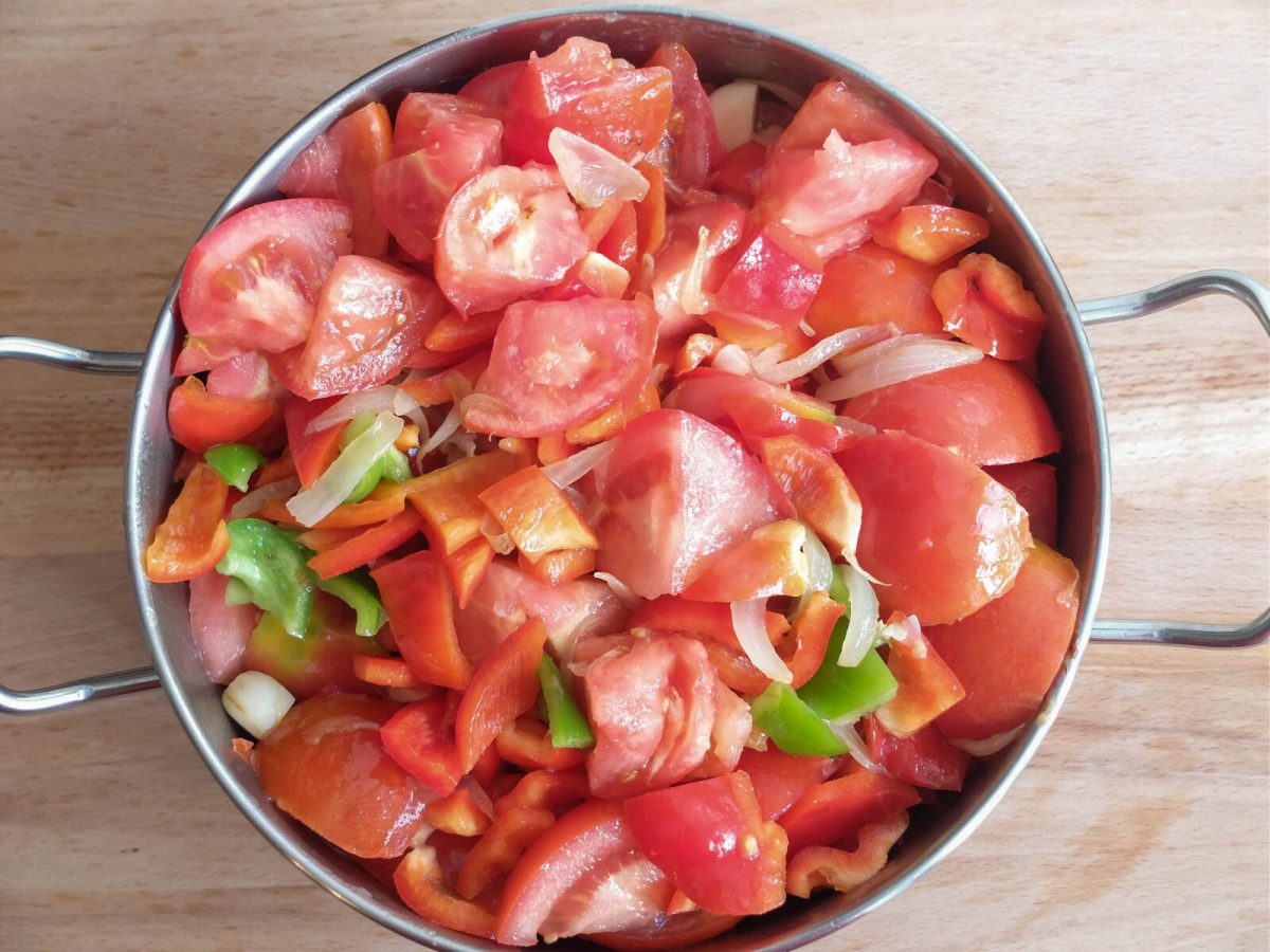 Receta de tomate frito casero: cocer todos los ingredientes