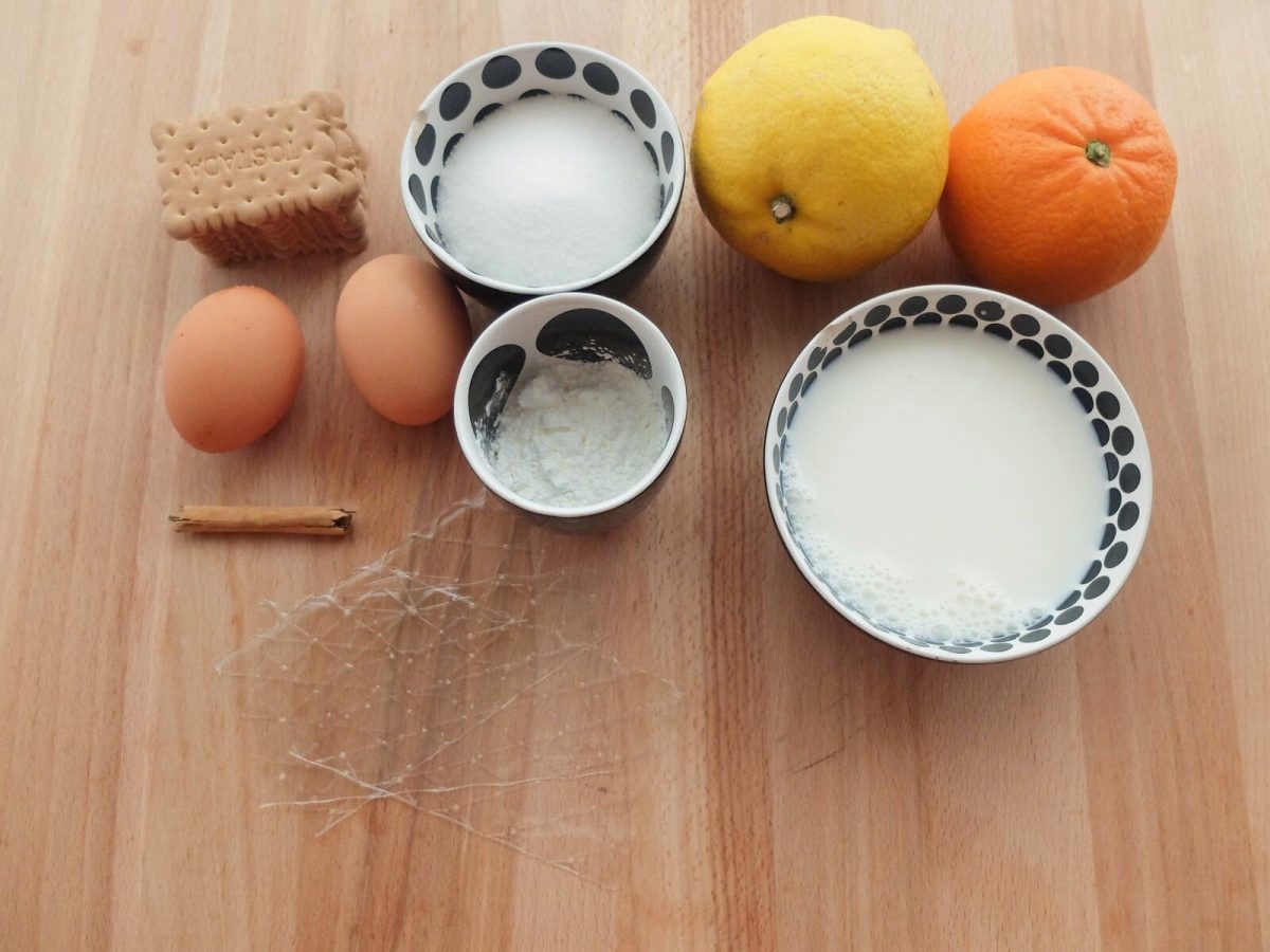 tarta crema catalana paso 1