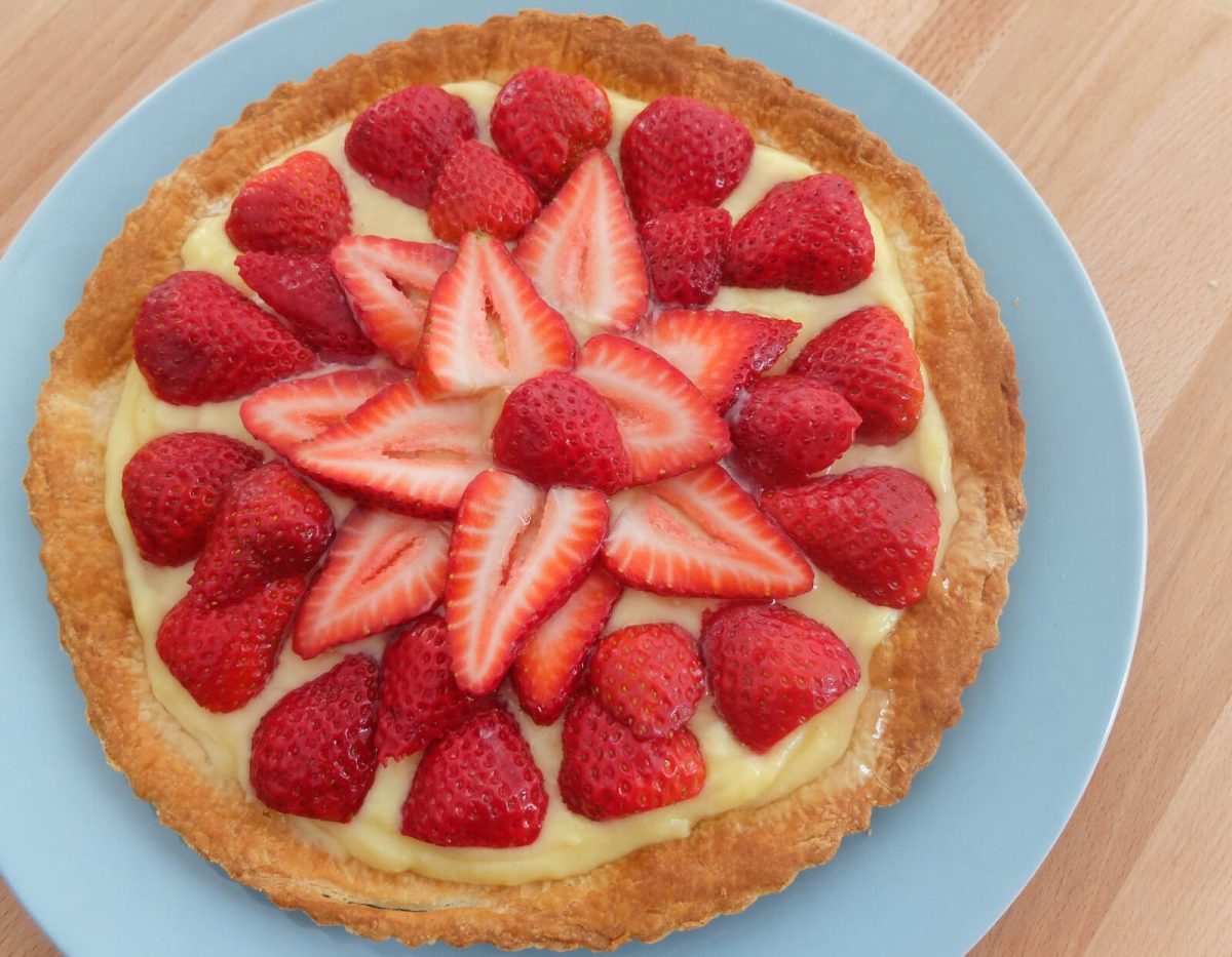 tarta crema fresas paso 11