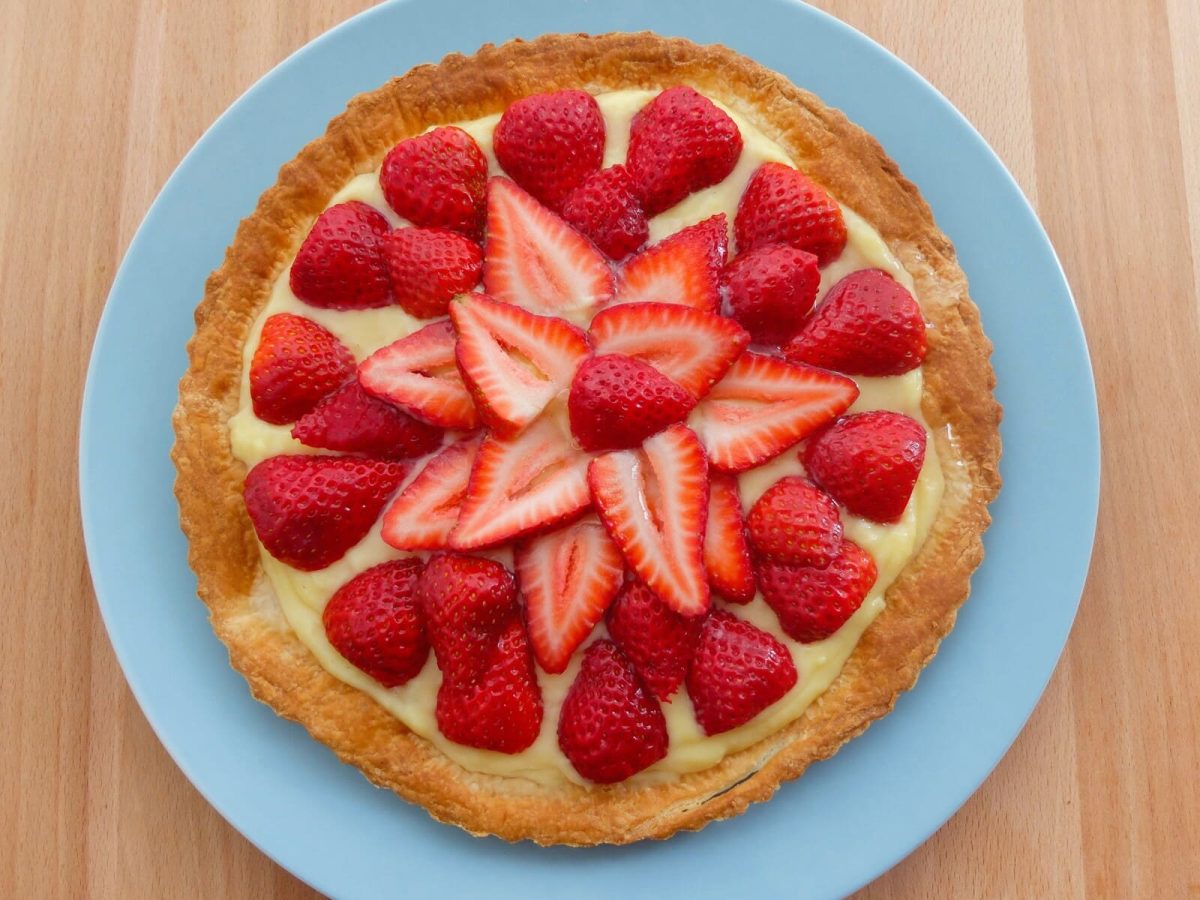 tarta crema fresas paso 12