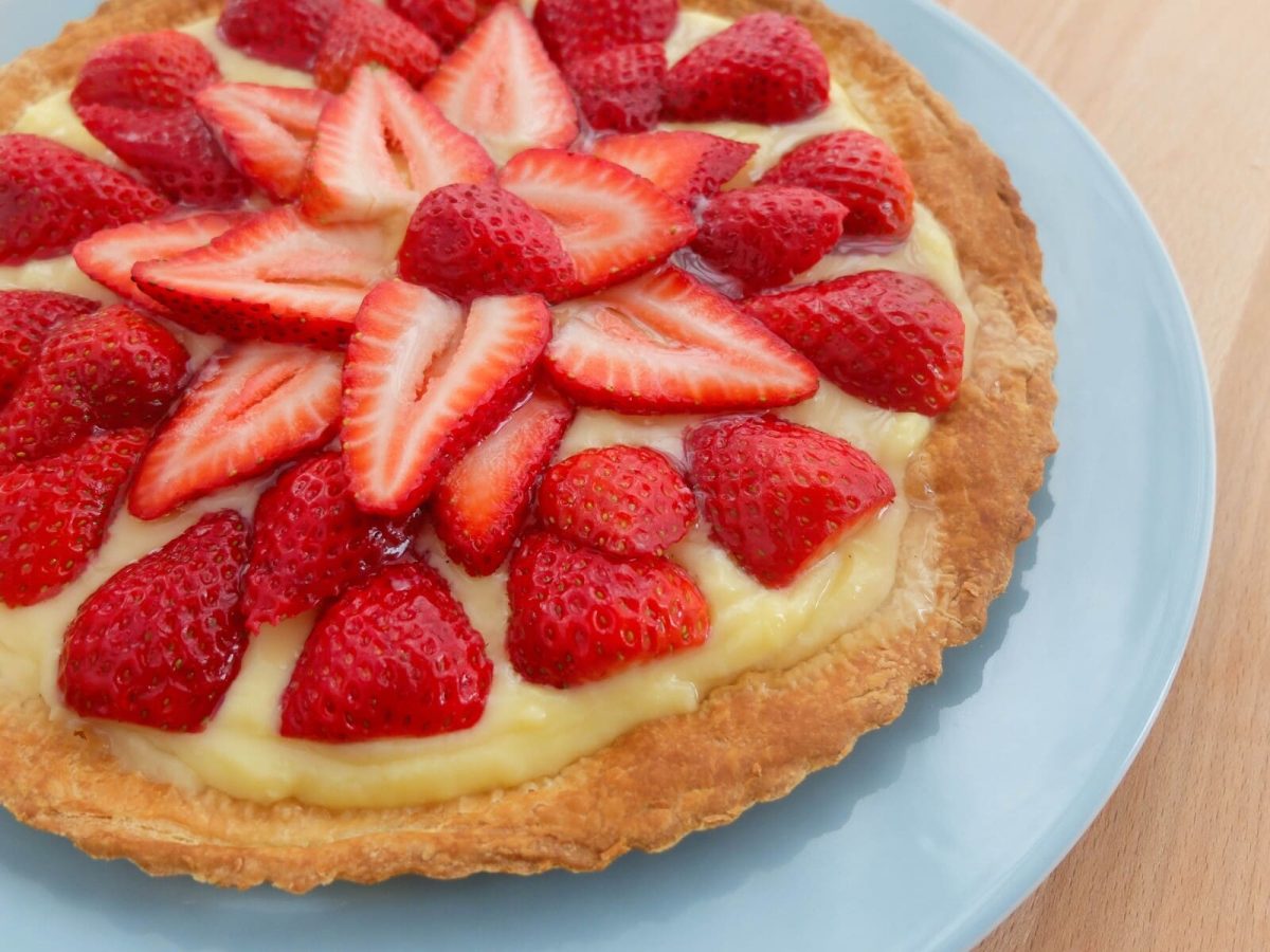 tarta crema fresas paso 13