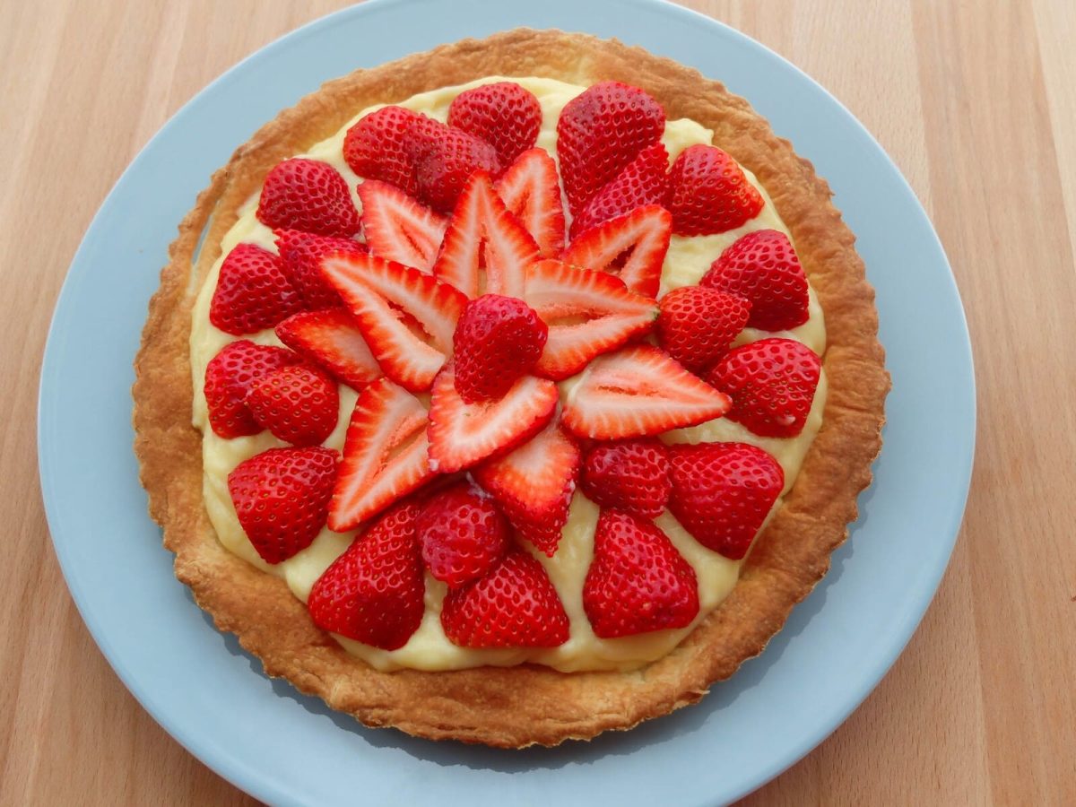 tarta crema fresas paso 9