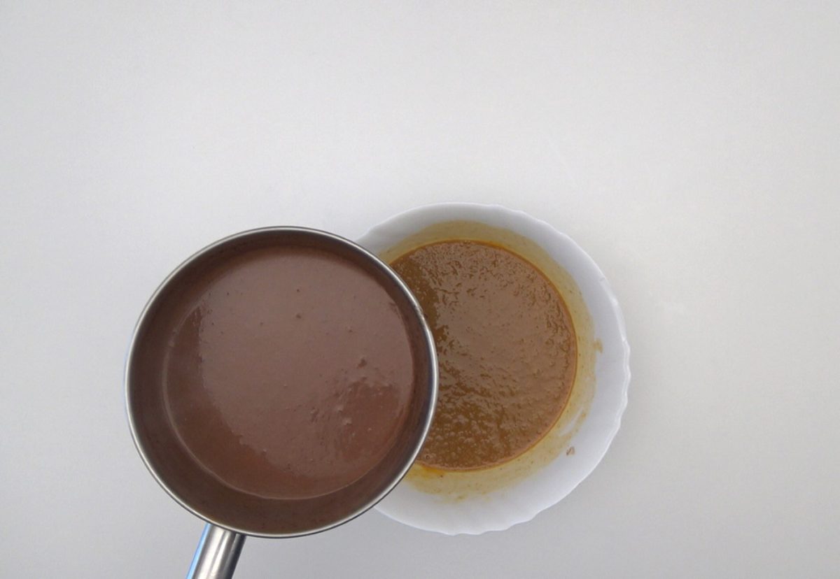 Tarta de castañas y chocolate