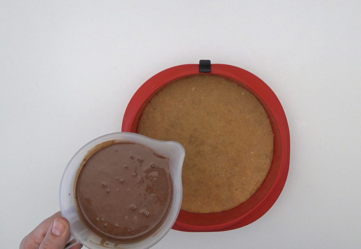 Tarta de castañas y chocolate