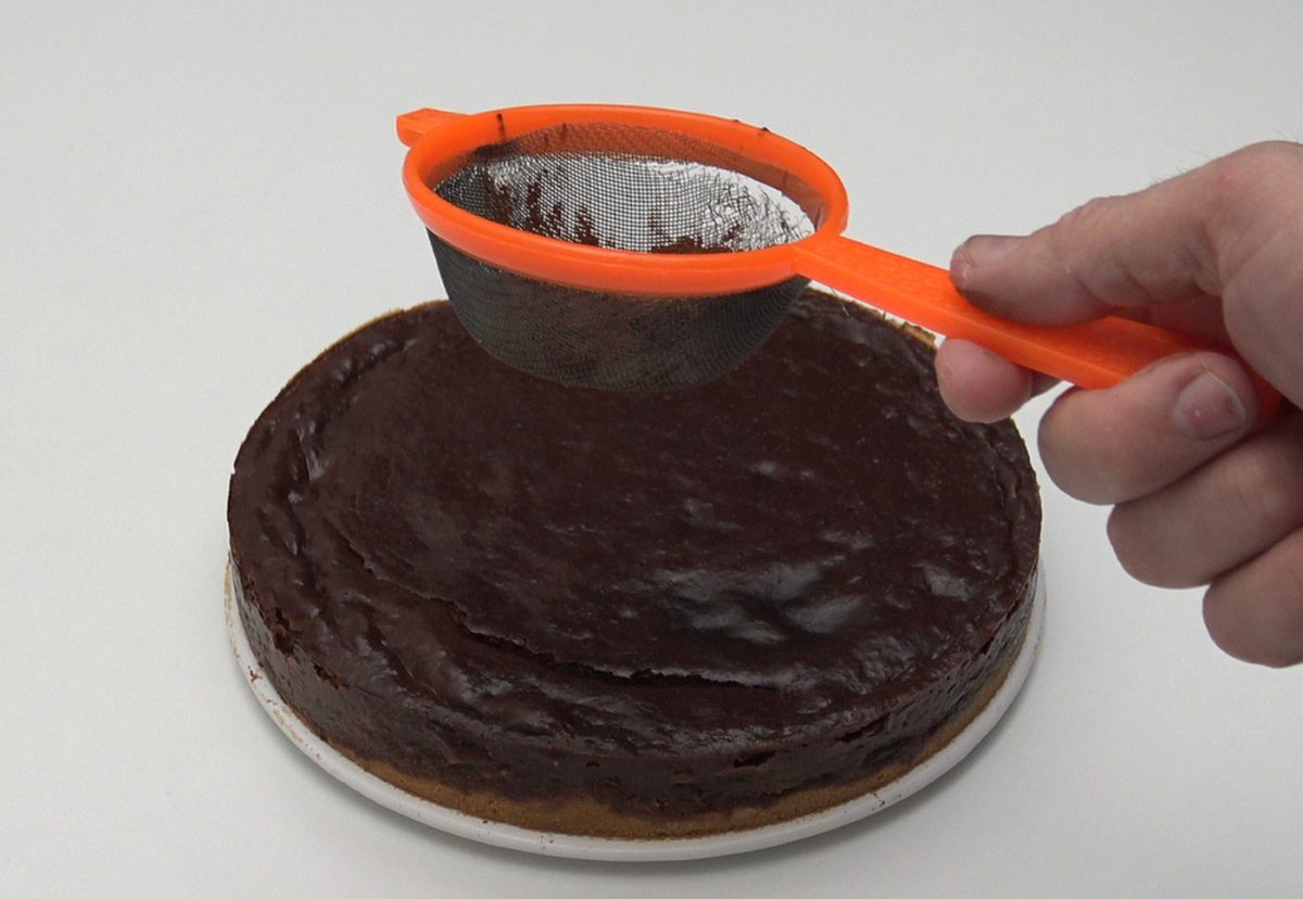 Tarta de castañas y chocolate