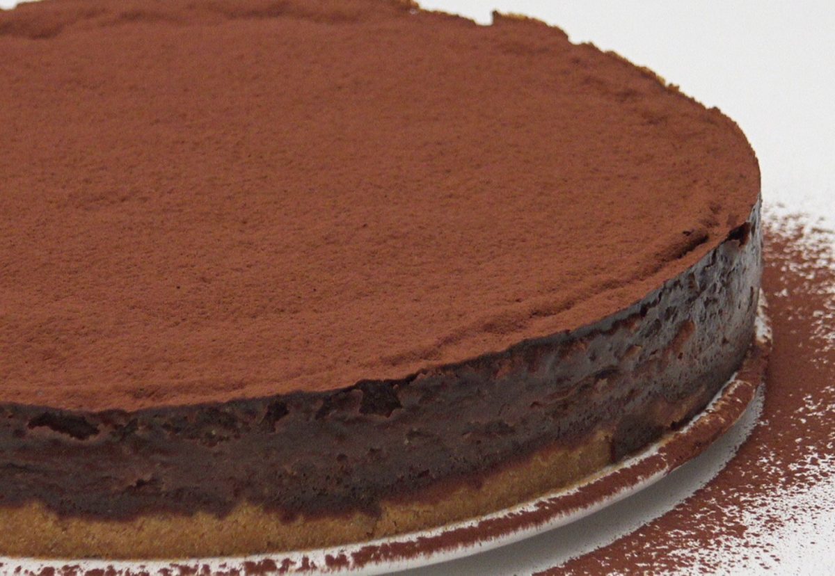 Tarta de castañas y chocolate