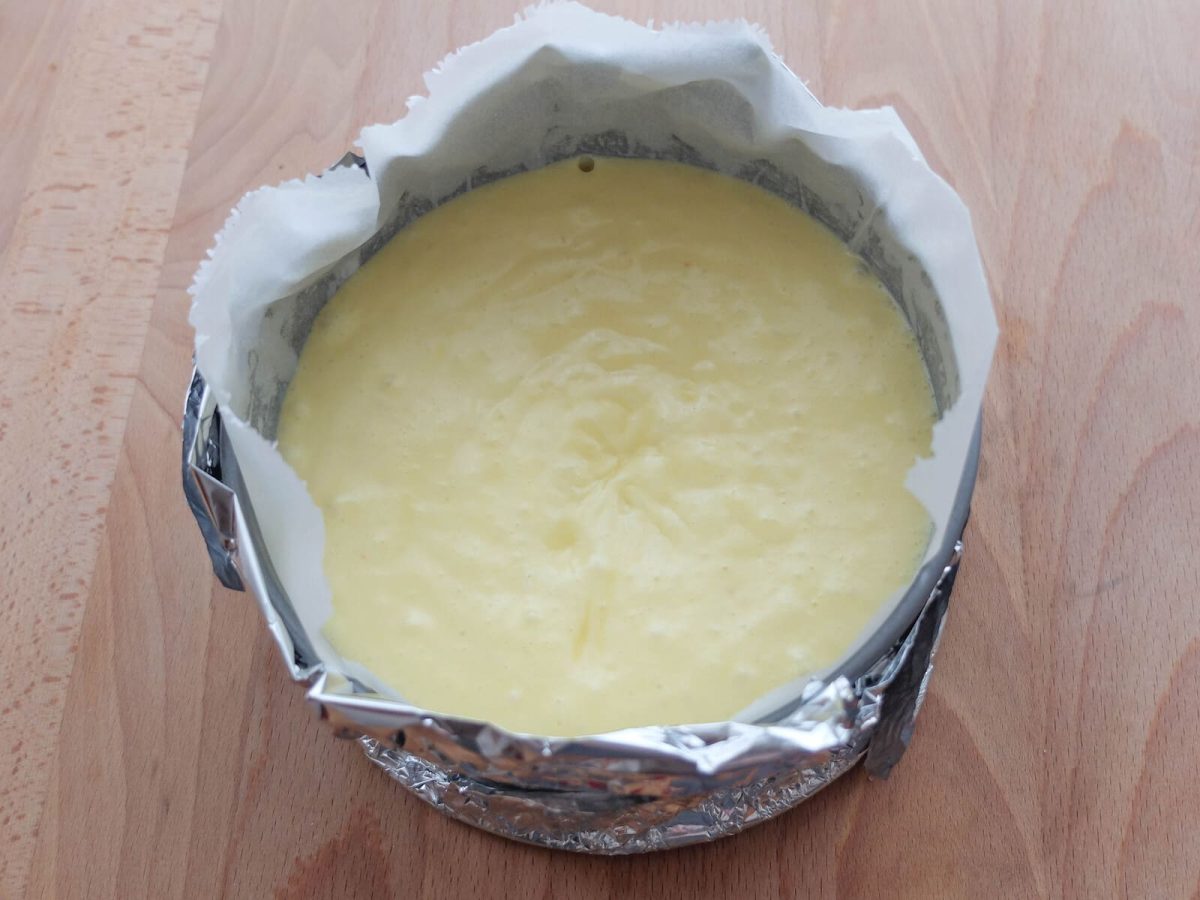 tarta de queso y chocolate blanco paso 14
