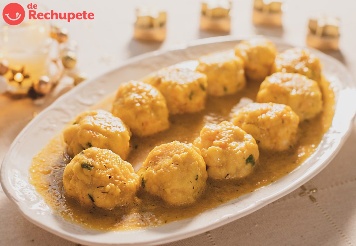 Albóndigas de marisco. Una delicia para Navidad