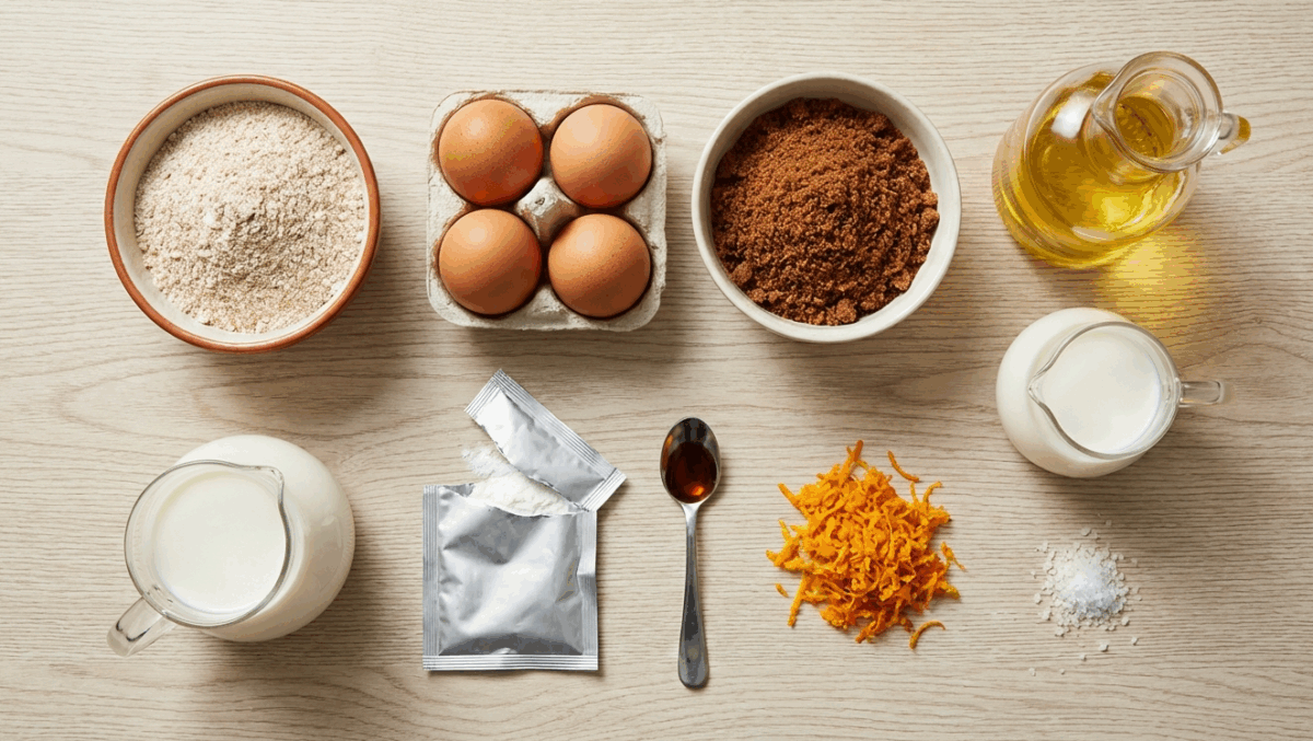 Bizcocho integral. Receta saludable y deliciosa para disfrutar