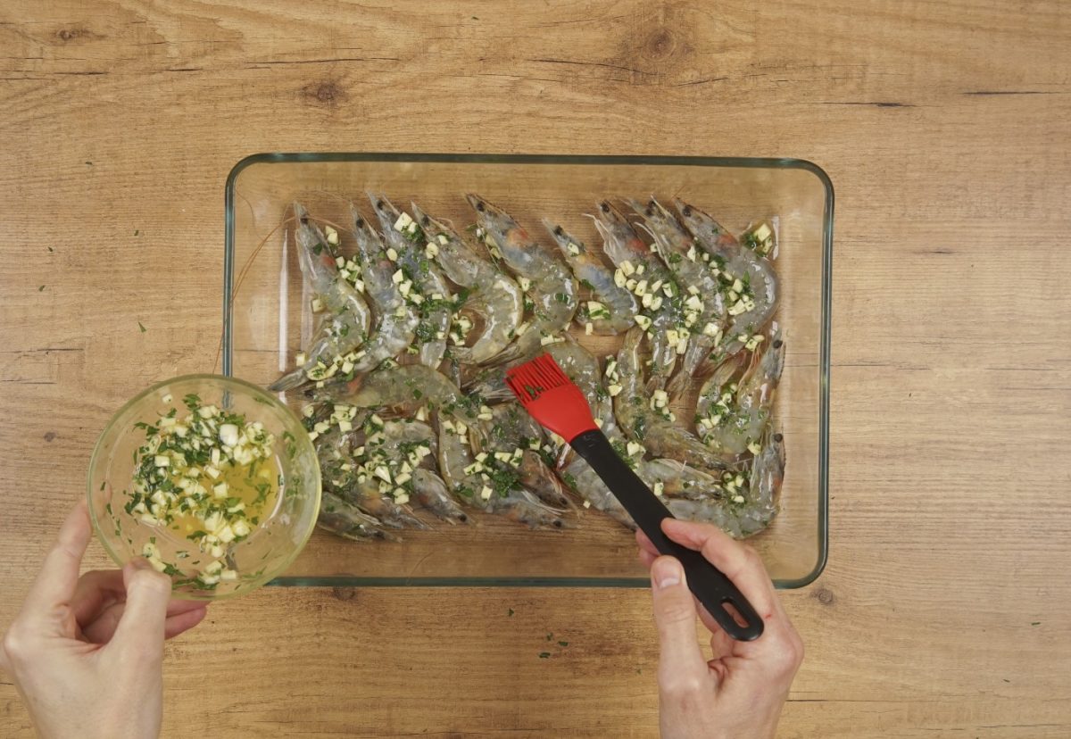 Langostinos al cava en el horno. Una receta fácil paso a paso