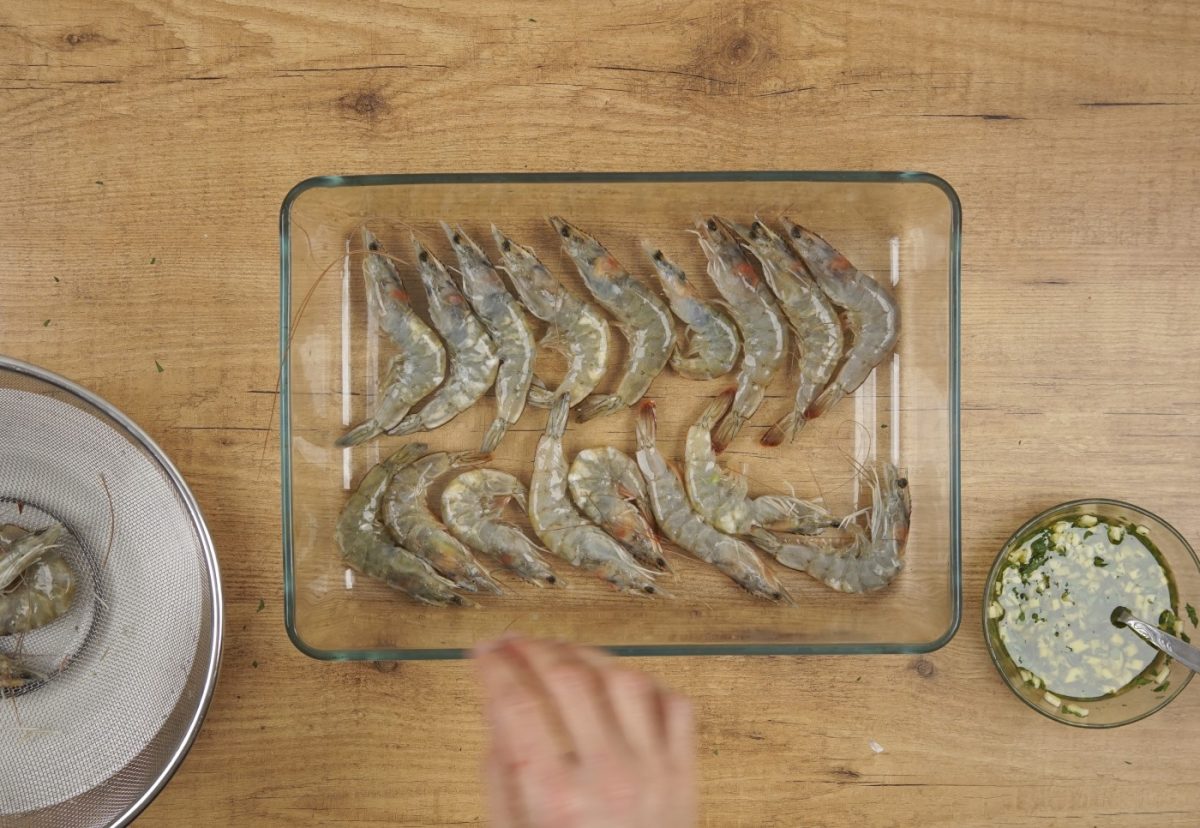 Langostinos al cava en el horno. Una receta fácil paso a paso