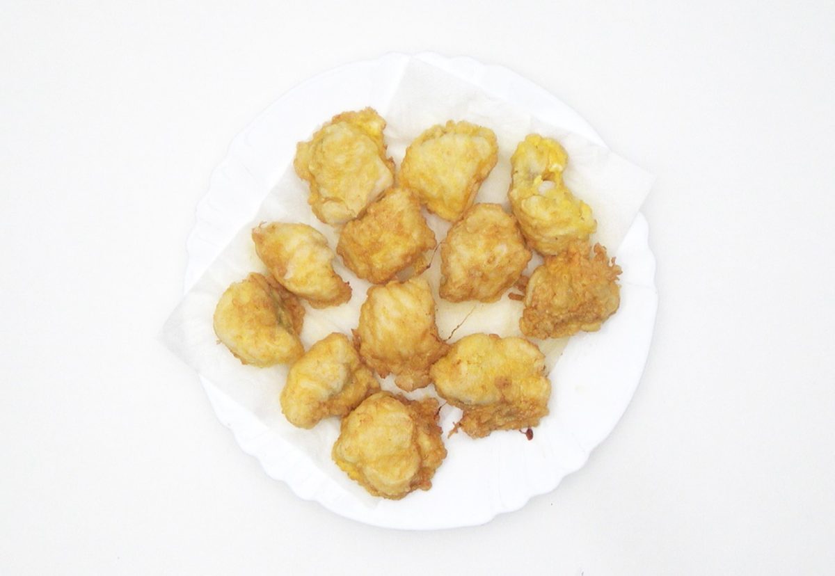 Rape rebozado con patatas a la sidra