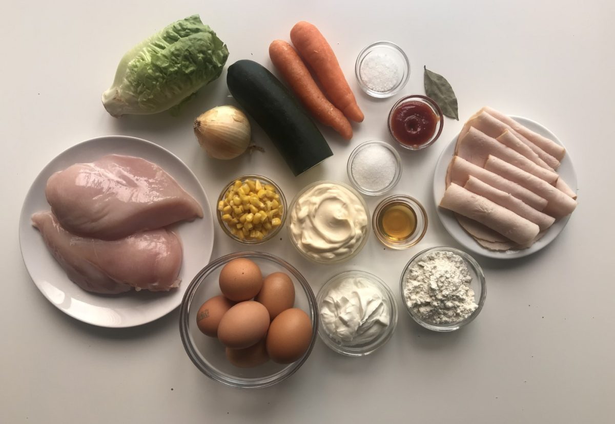 Tronco salado de pollo para Navidad