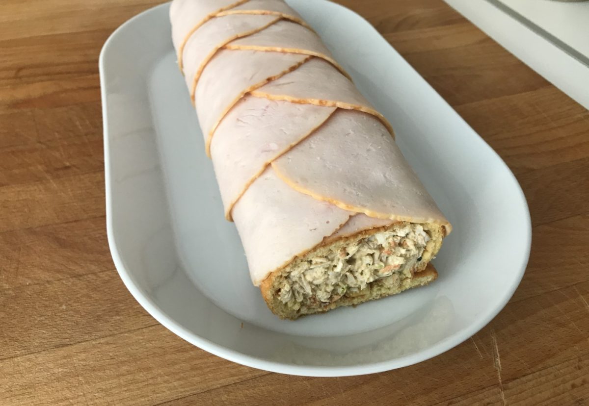 Tronco salado de pollo para Navidad