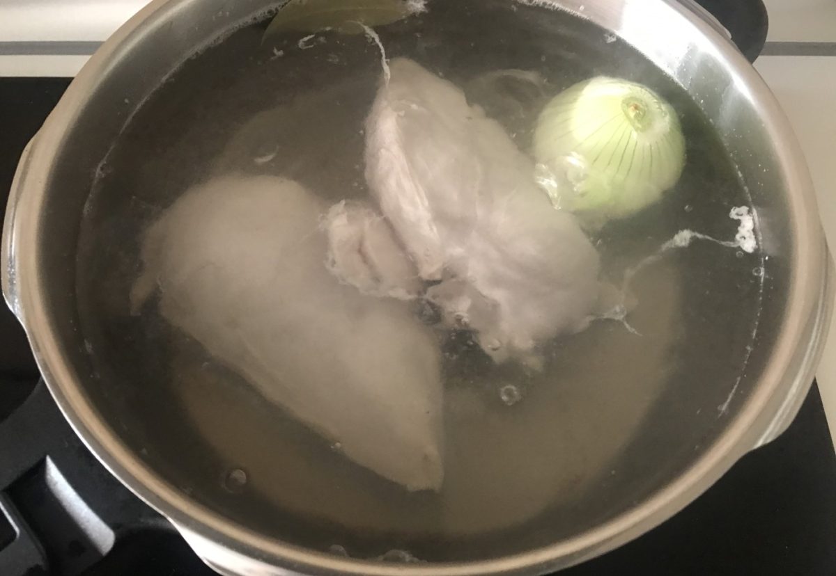 Tronco salado de pollo para Navidad