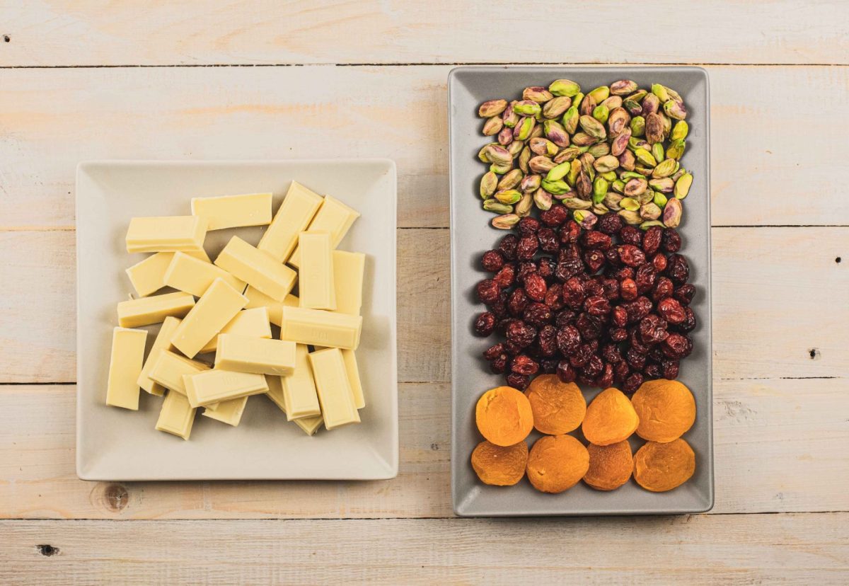 Turrón de chocolate blanco paso a paso
