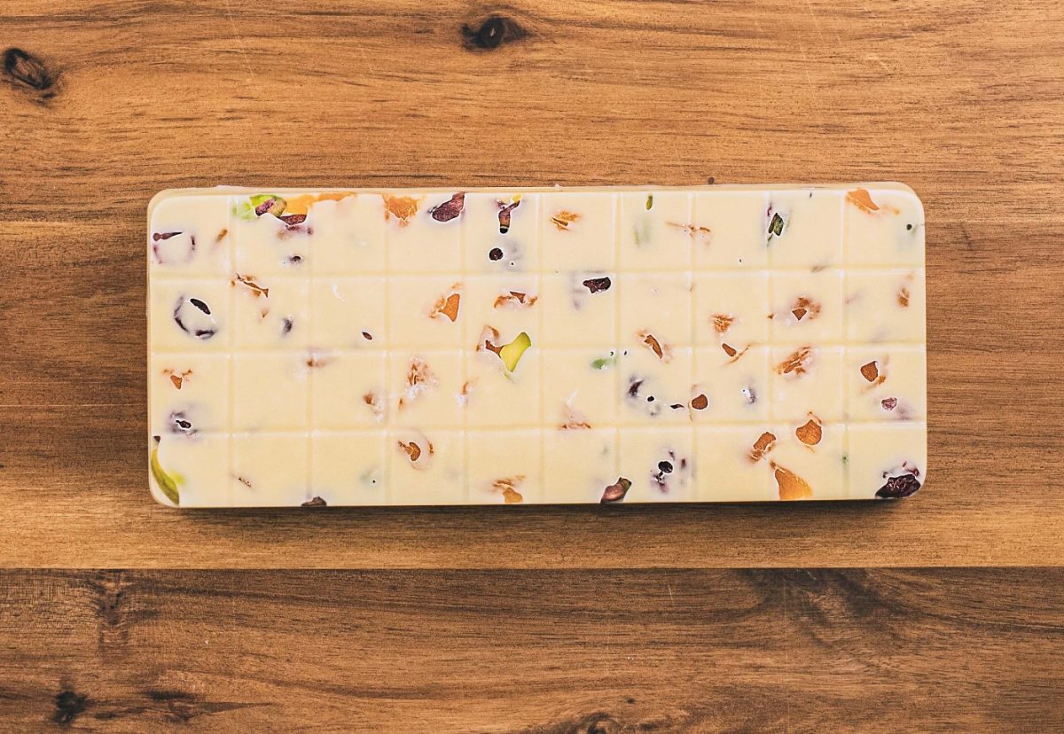 Turrón de chocolate blanco paso a paso