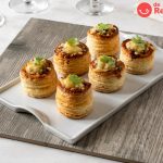 Volovanes de setas y gambas. Un aperitivo fácil y delicioso