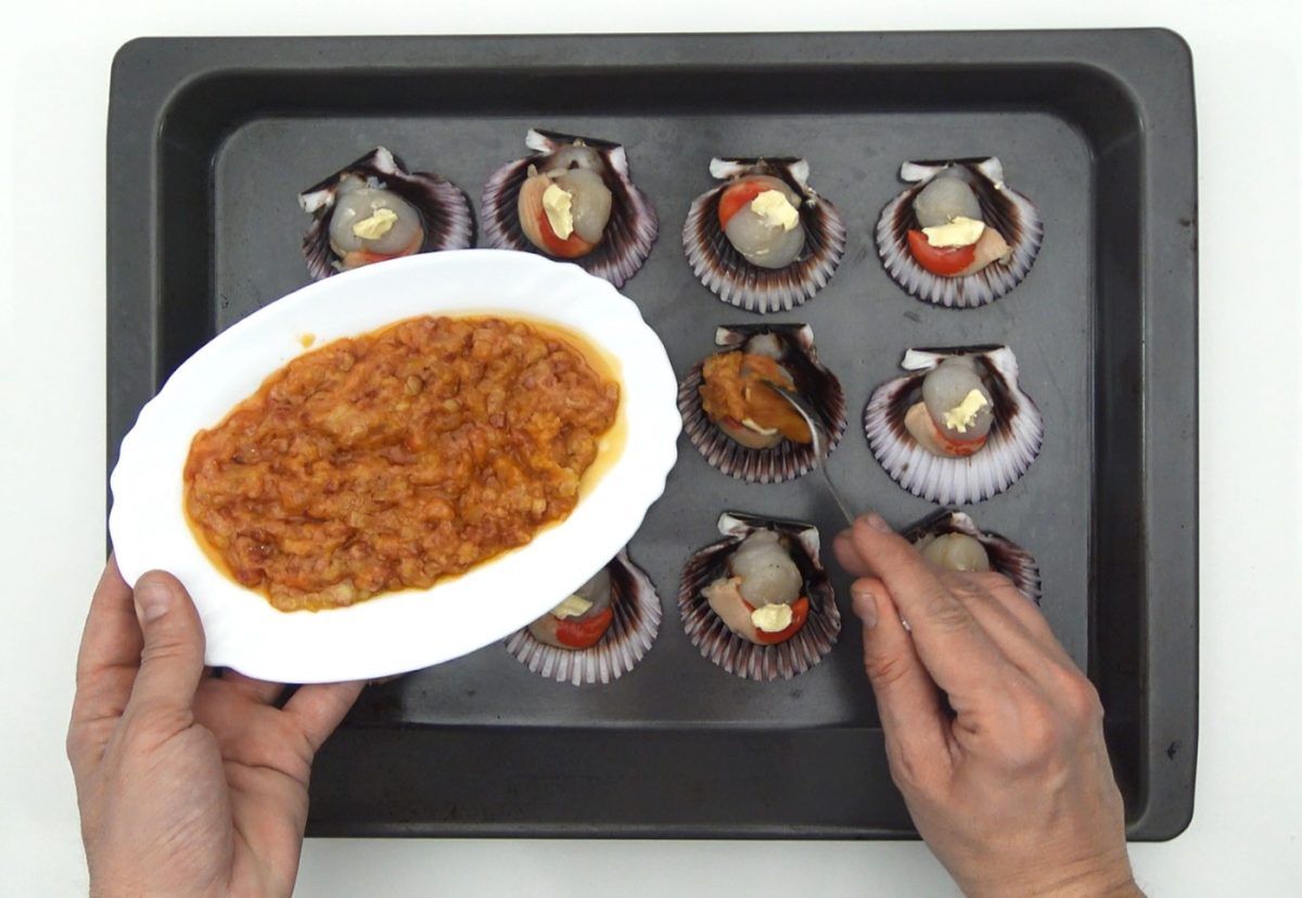 Zamburiñas al horno. Una receta deliciosa paso a paso