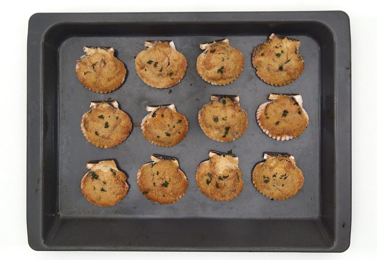 Zamburiñas al horno. Una receta deliciosa paso a paso