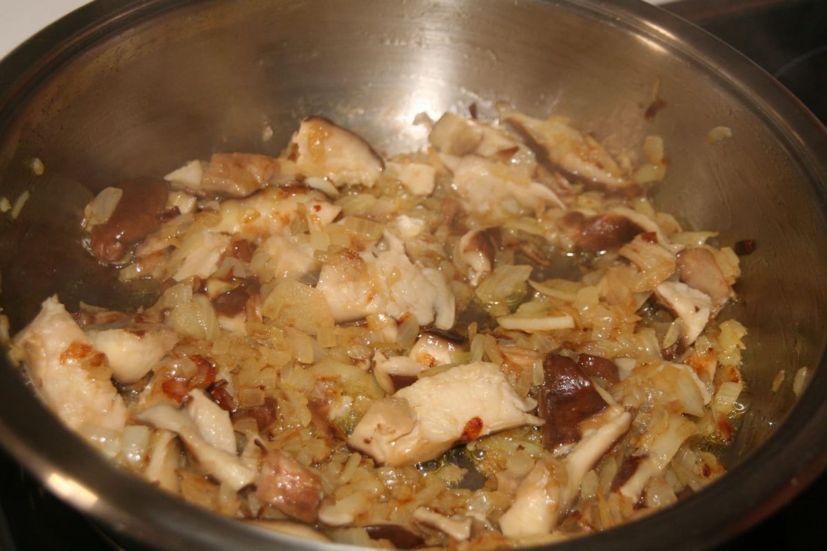 albóndigas con setas paso 11