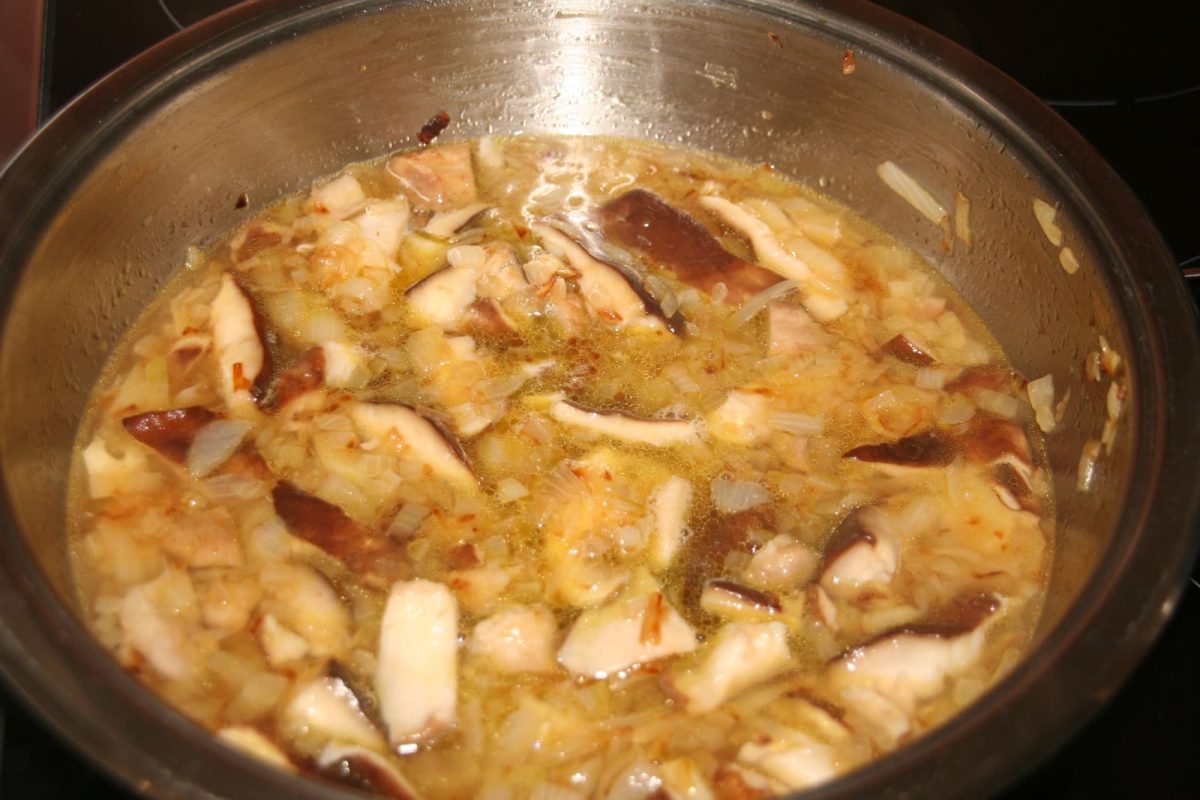 albóndigas con setas paso 12