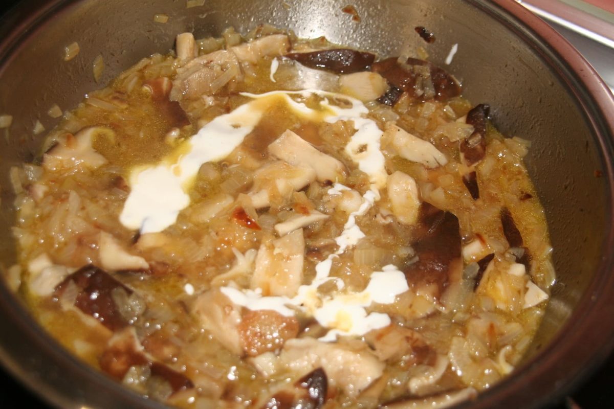 albóndigas con setas paso 13