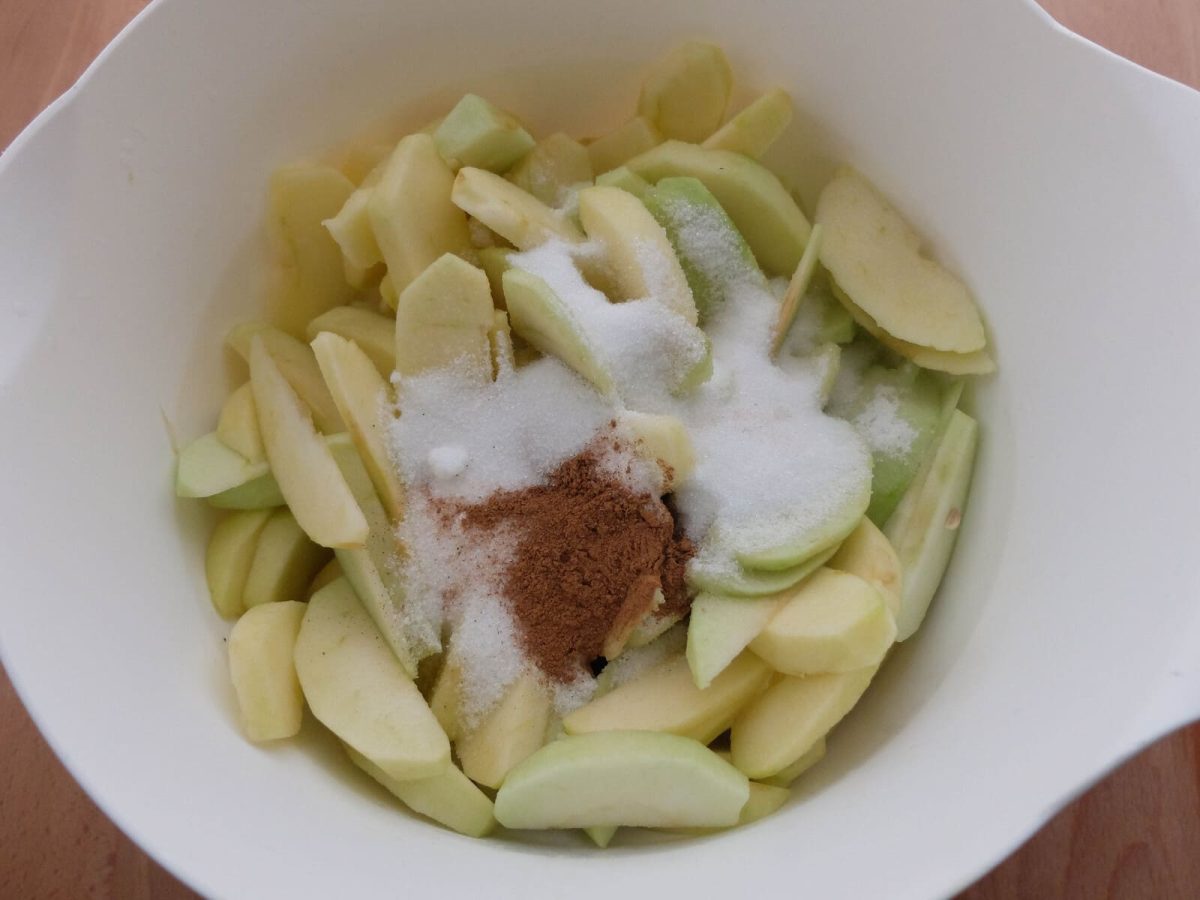 apple pie pastel de manzana paso 3