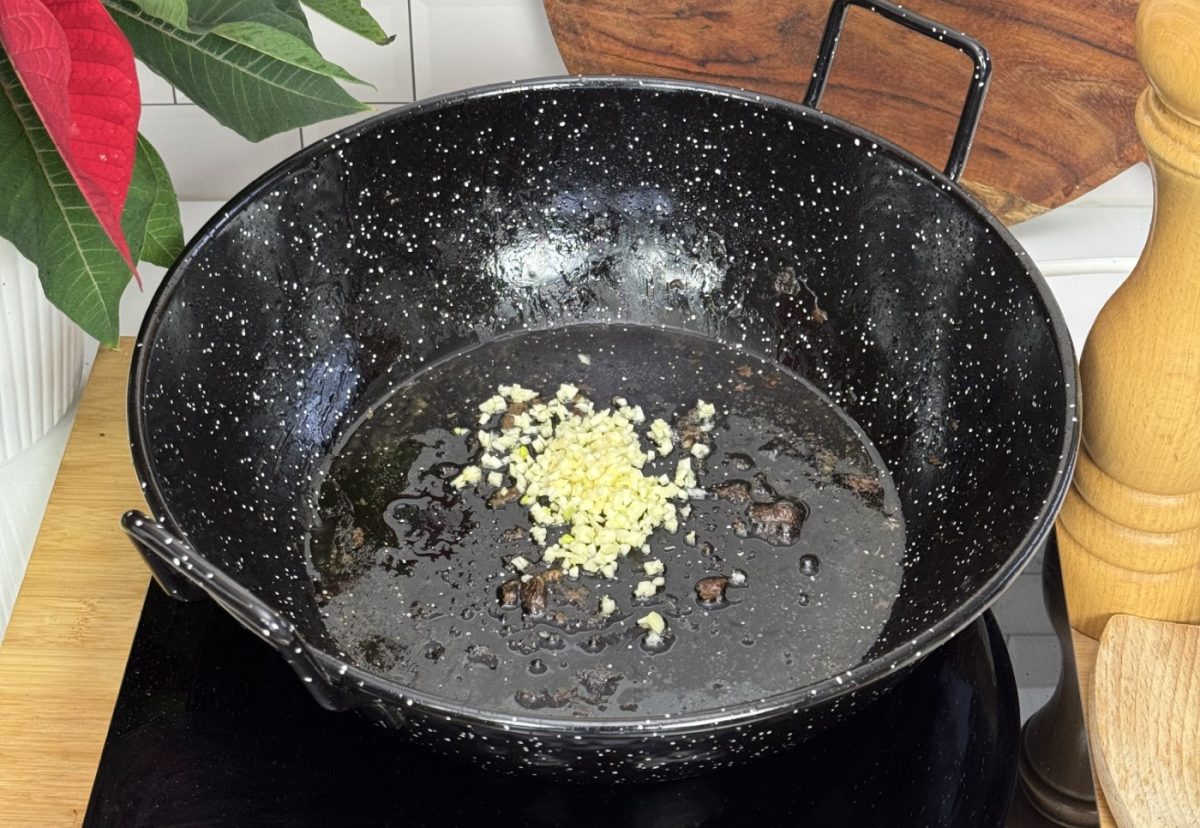 Arroz con setas y foie. Una receta fácil paso a paso