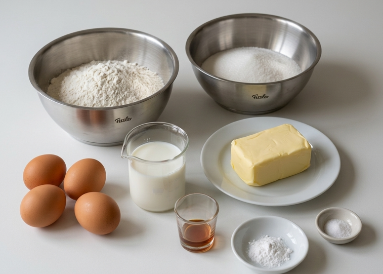 Bizcocho de vainilla. Receta fácil y deliciosa