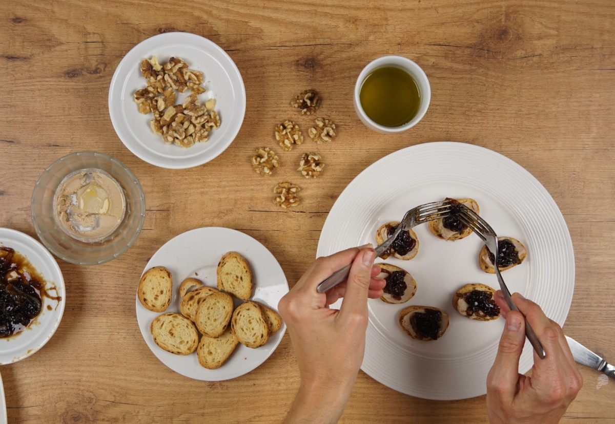 Canapés rápidos para Navidad