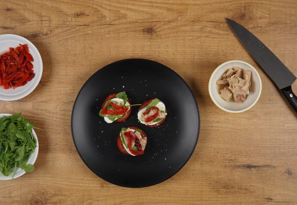 Canapés rápidos para Navidad