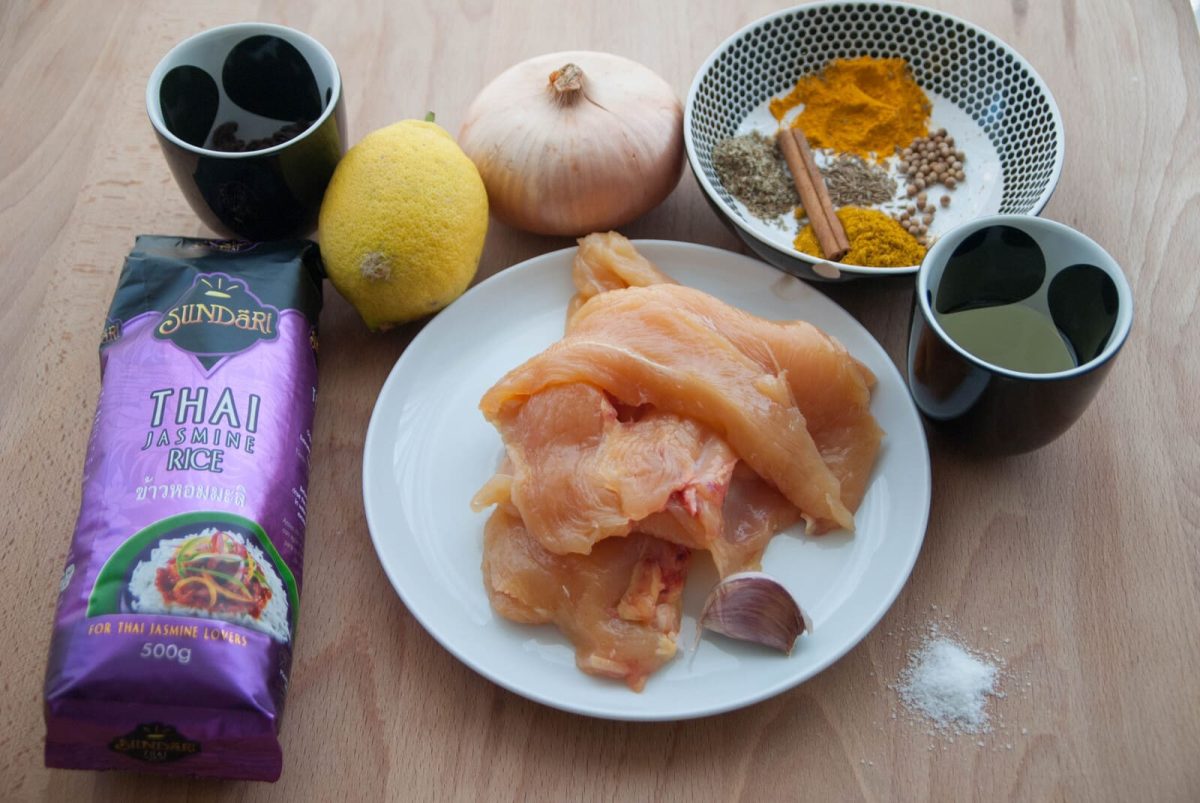 escalopines pollo con arroz oriental paso 1