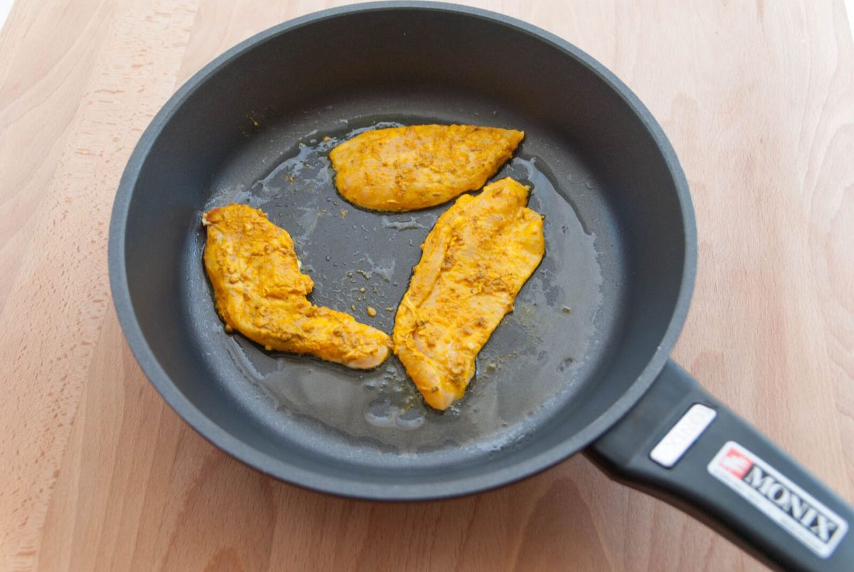 escalopines pollo con arroz oriental paso 13