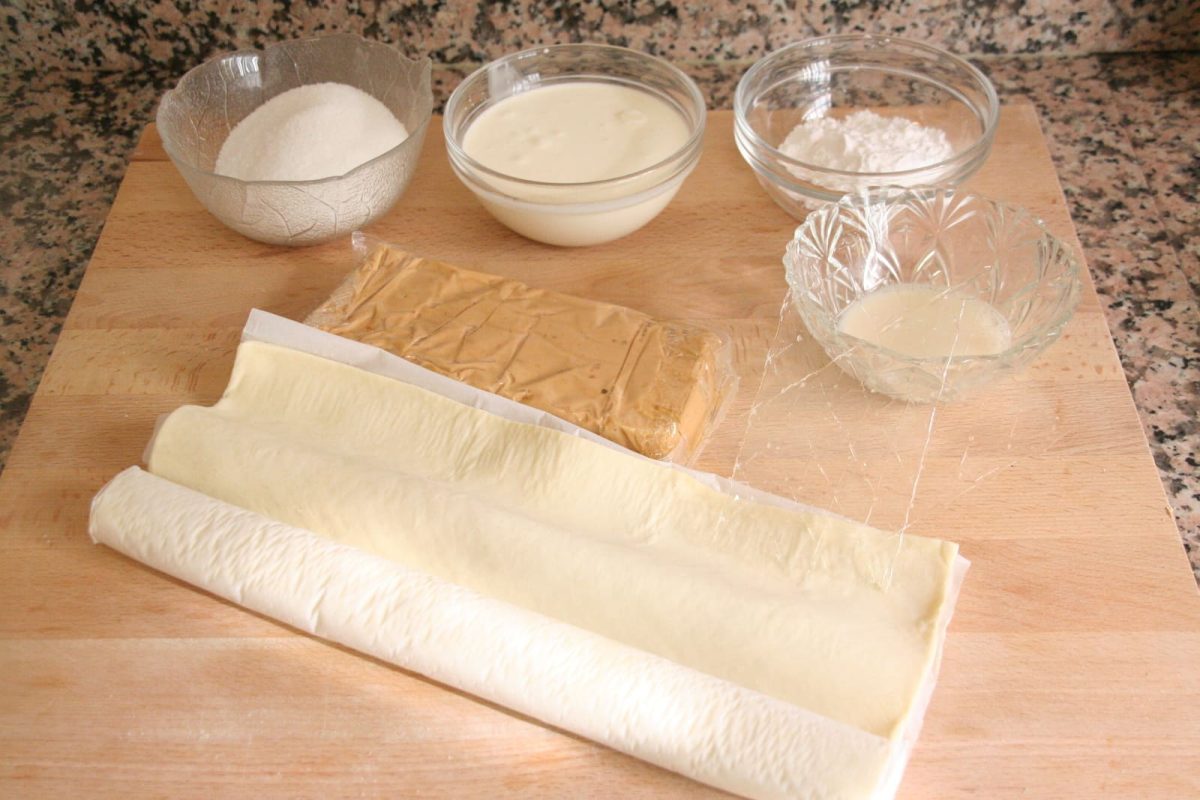 milhojas turrón paso 1