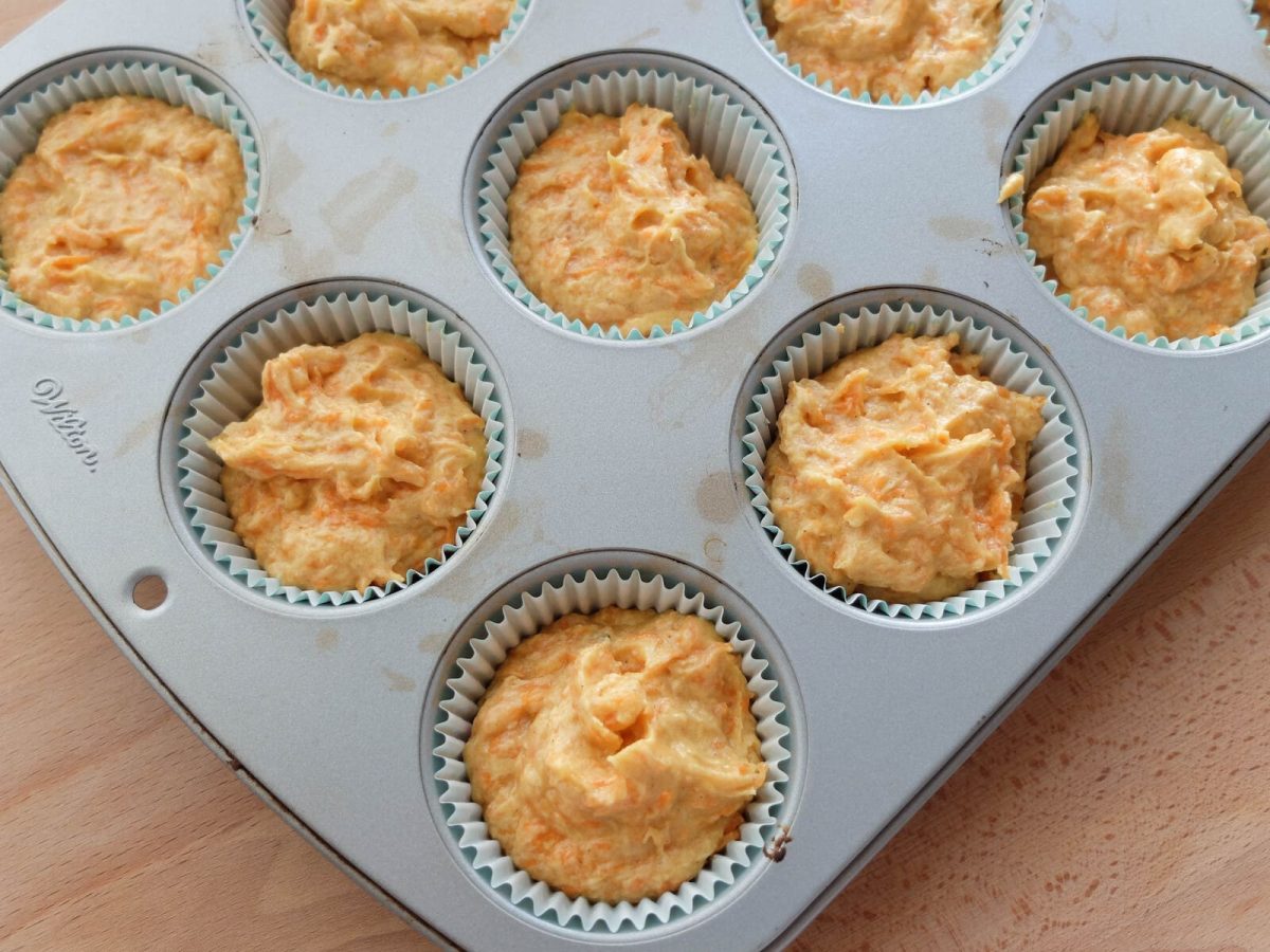 muffins zanahoria paso 7