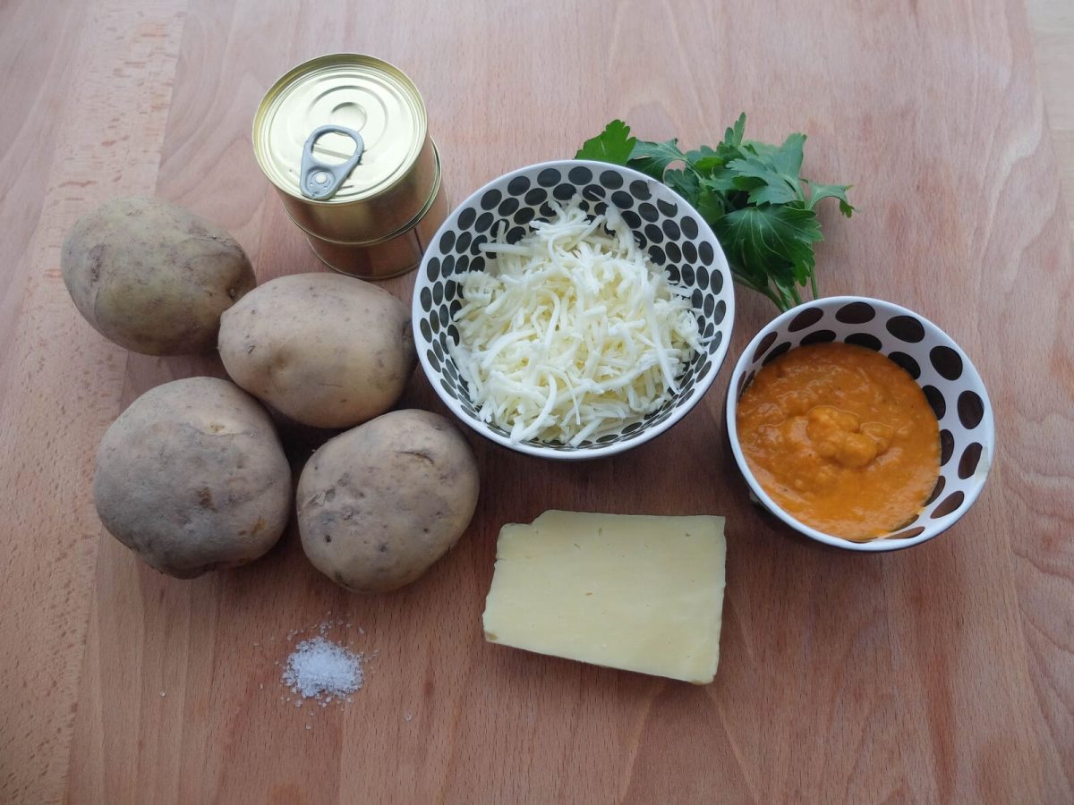 patatas rellenas atún paso 1