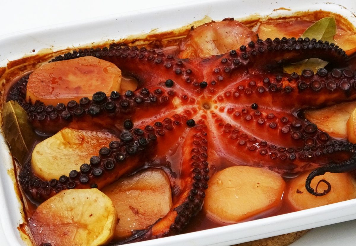 Pulpo asado a la gallega