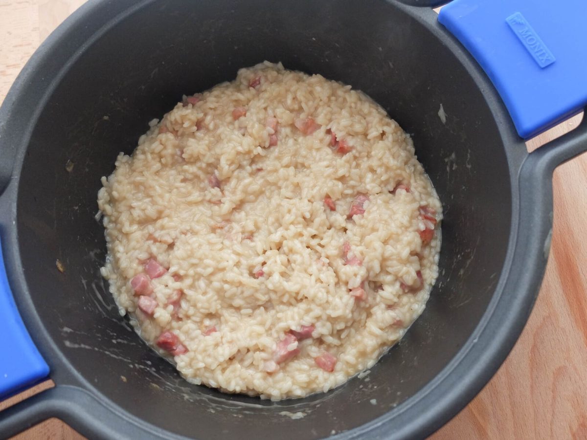 risotto a la carbonara paso 19