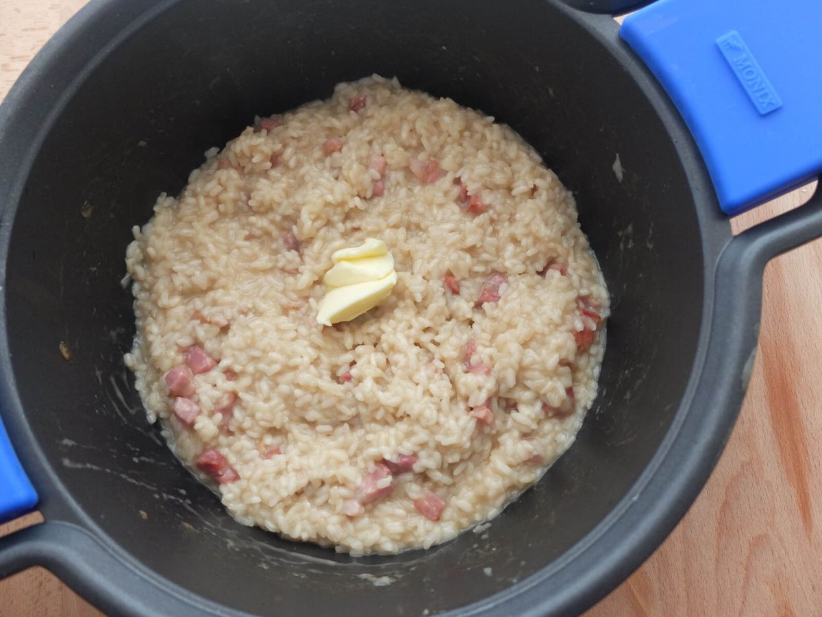 risotto a la carbonara paso 20