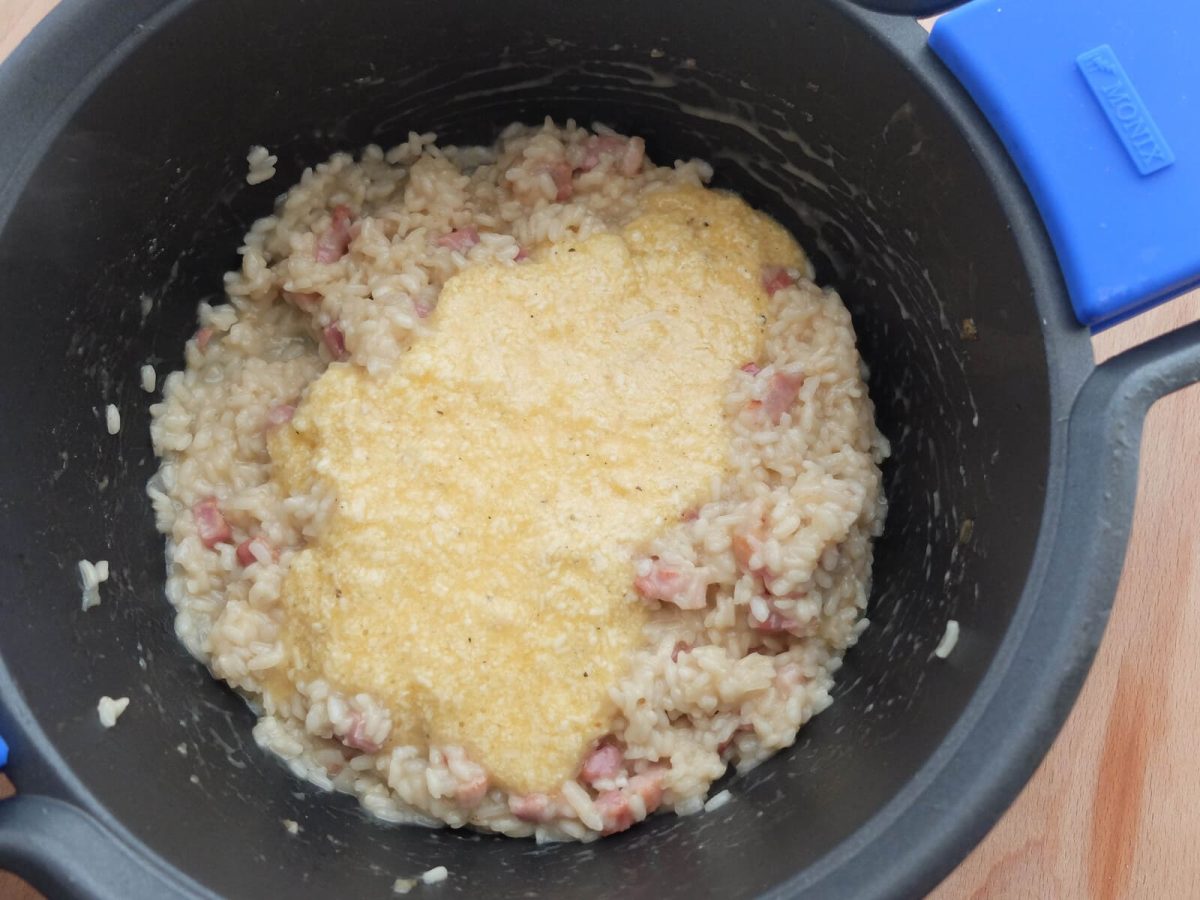 risotto a la carbonara paso 21