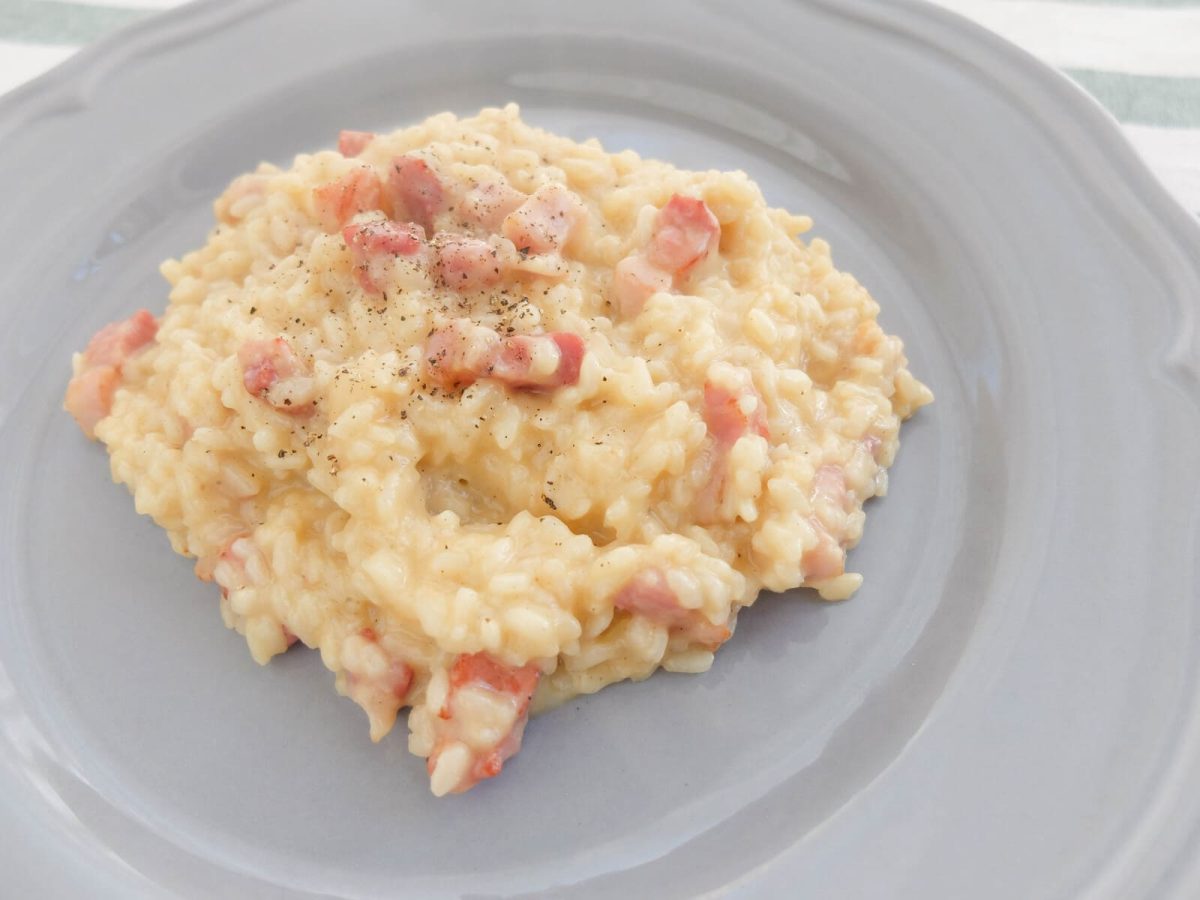 risotto a la carbonara paso 22
