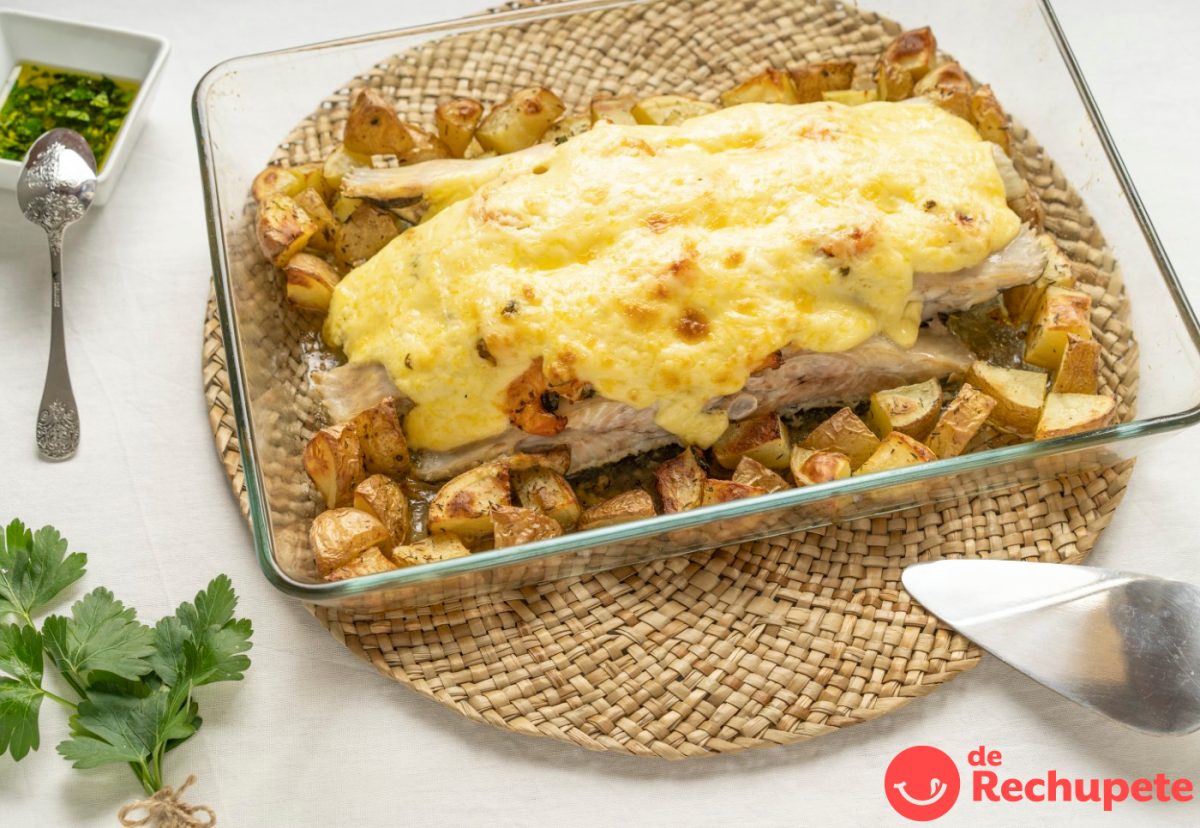 Rodaballo con gambas al ajillo, un plato de lujo