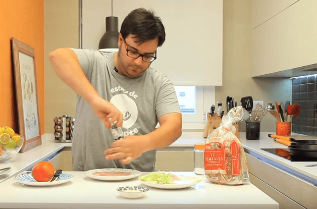 sándwich club paso 4