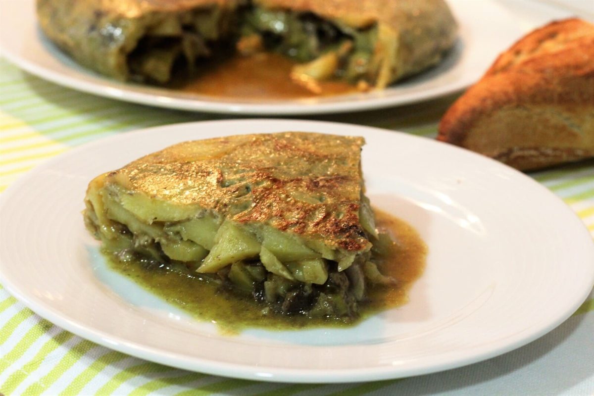 tortilla de boletus paso 20