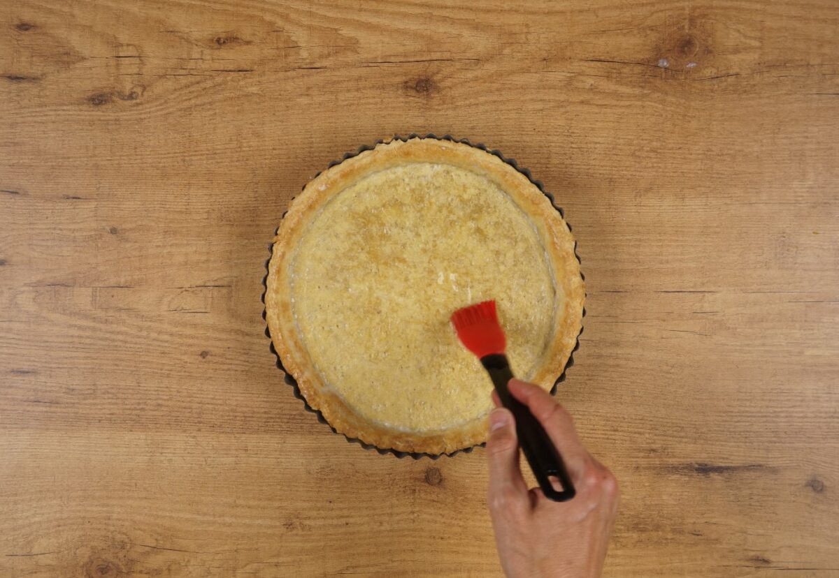 Quiche de espinacas y queso de cabra con masa quebrada casera