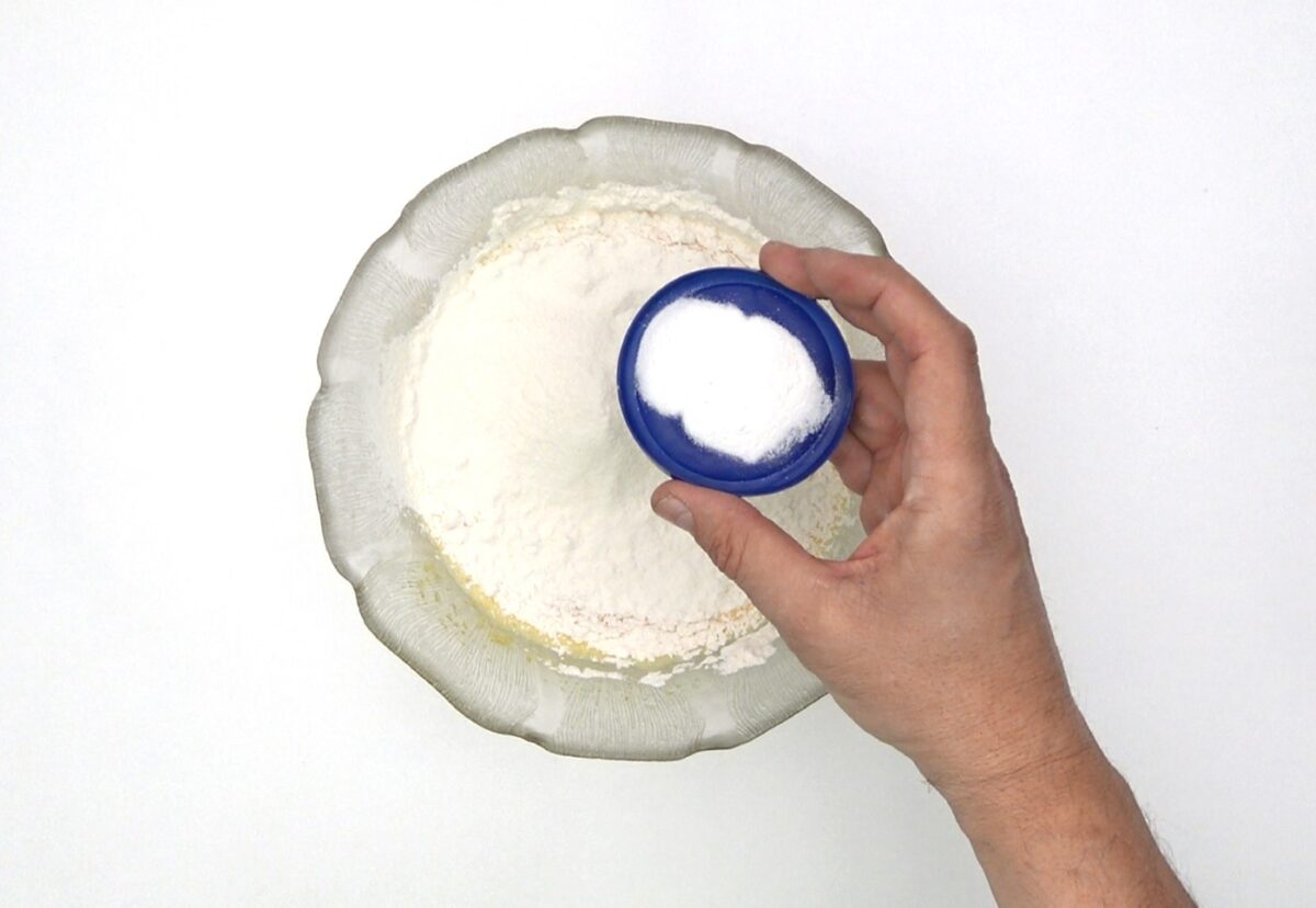 Bizcocho de crema pastelera de forma tradicional