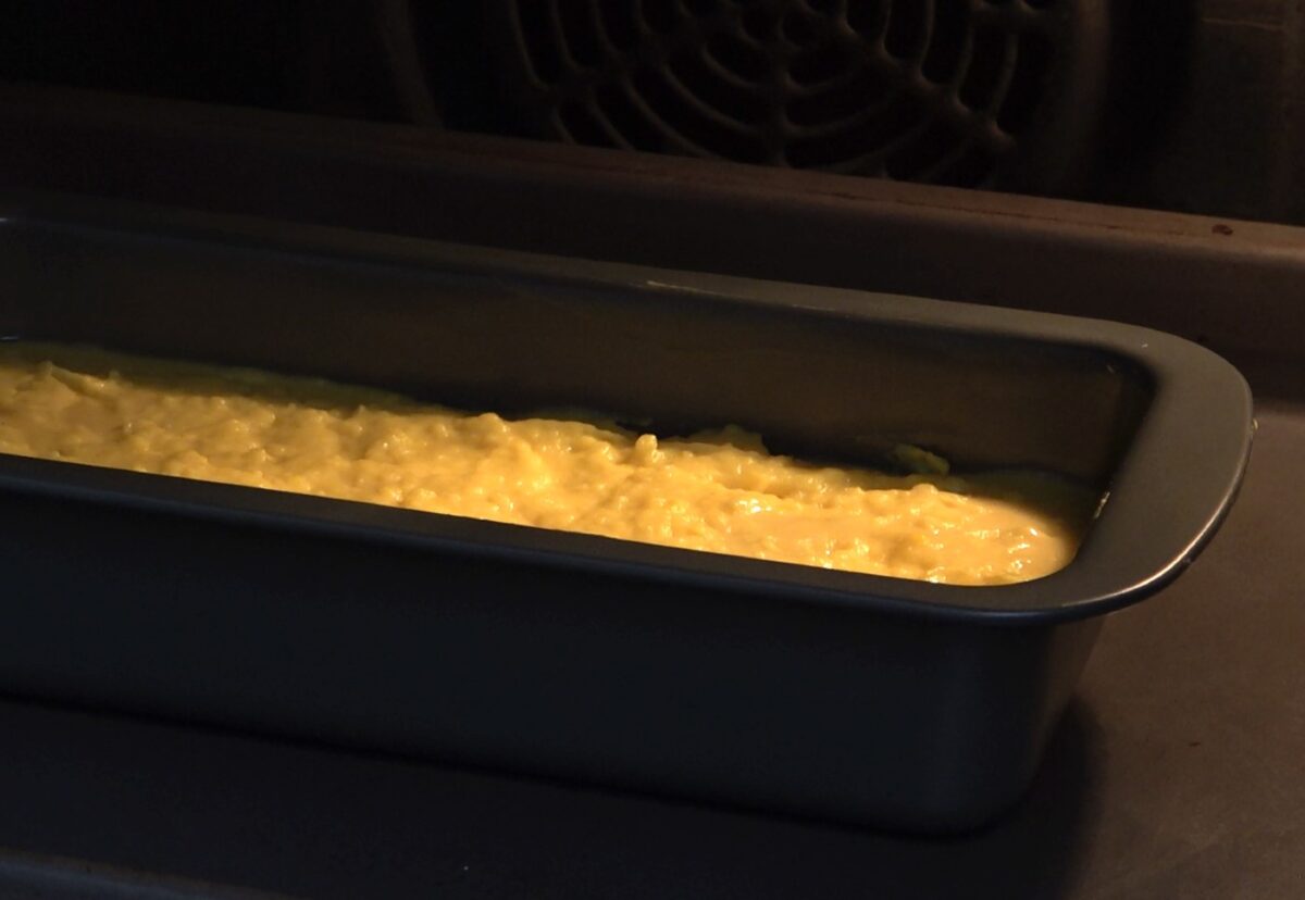 Bizcocho de crema pastelera de forma tradicional