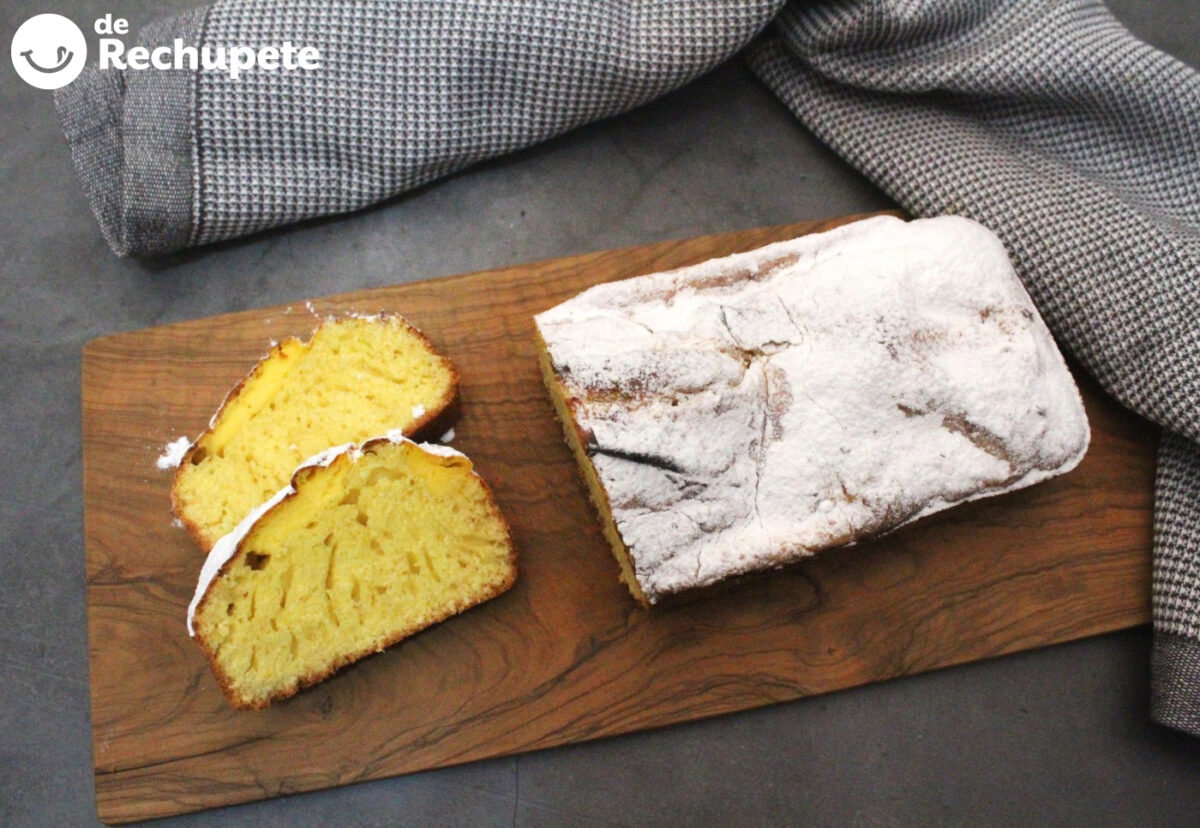 Bizcocho de crema pastelera de forma tradicional